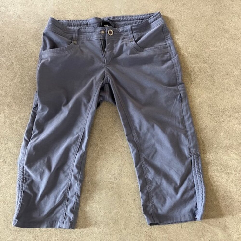 Kuhl Trekr Kapris Cropped Hiking Pants Outdoors Versatile Blue Size 4